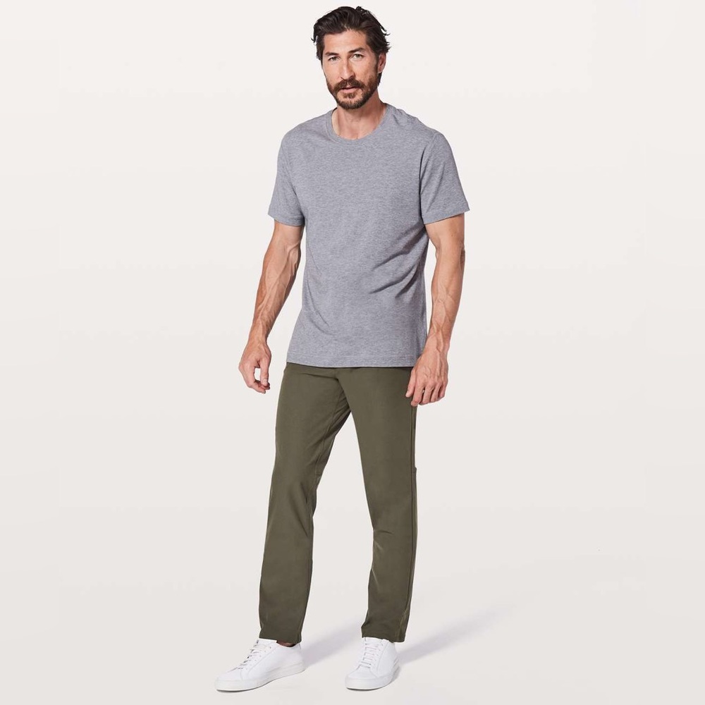 Lululemon Men’s ABC Classic-Fit Pant 32" Warpstreme Dark Olive Green